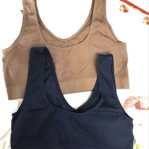 Lot of 2 Sports Active Yoga Anybody Lounge Bra 1X